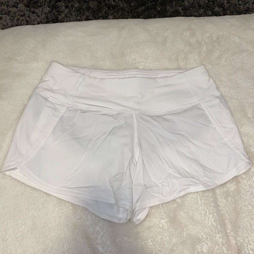 White lululemon shorts! Barely worn!